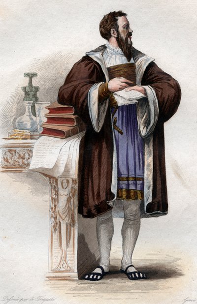 Portrait of Clement des Marets called Marot, French poet by French School